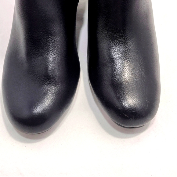 Aerosoles Patience Faux Leather Extended Calf Knee-High Stack Heel Boots - Picture 8 of 15